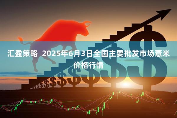 汇盈策略  2025年6月3日全国主要批发市场薏米价格行情