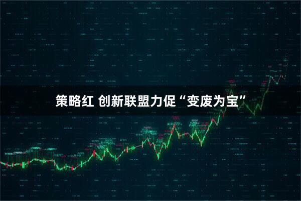 策略红 创新联盟力促“变废为宝”
